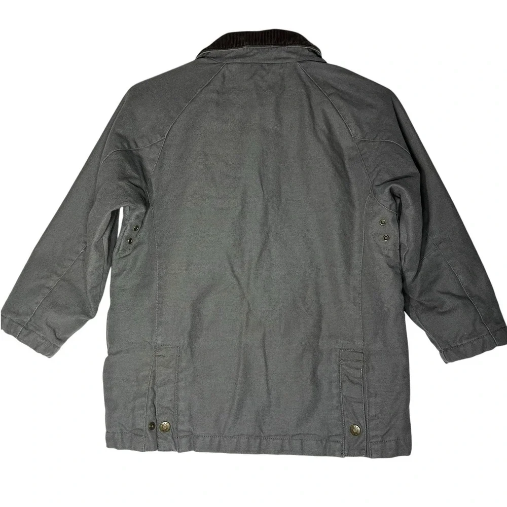 Gap Coat Kids Small Chore Barn Flannel Lined Heavy Corduroy Collar Canvas Jacket